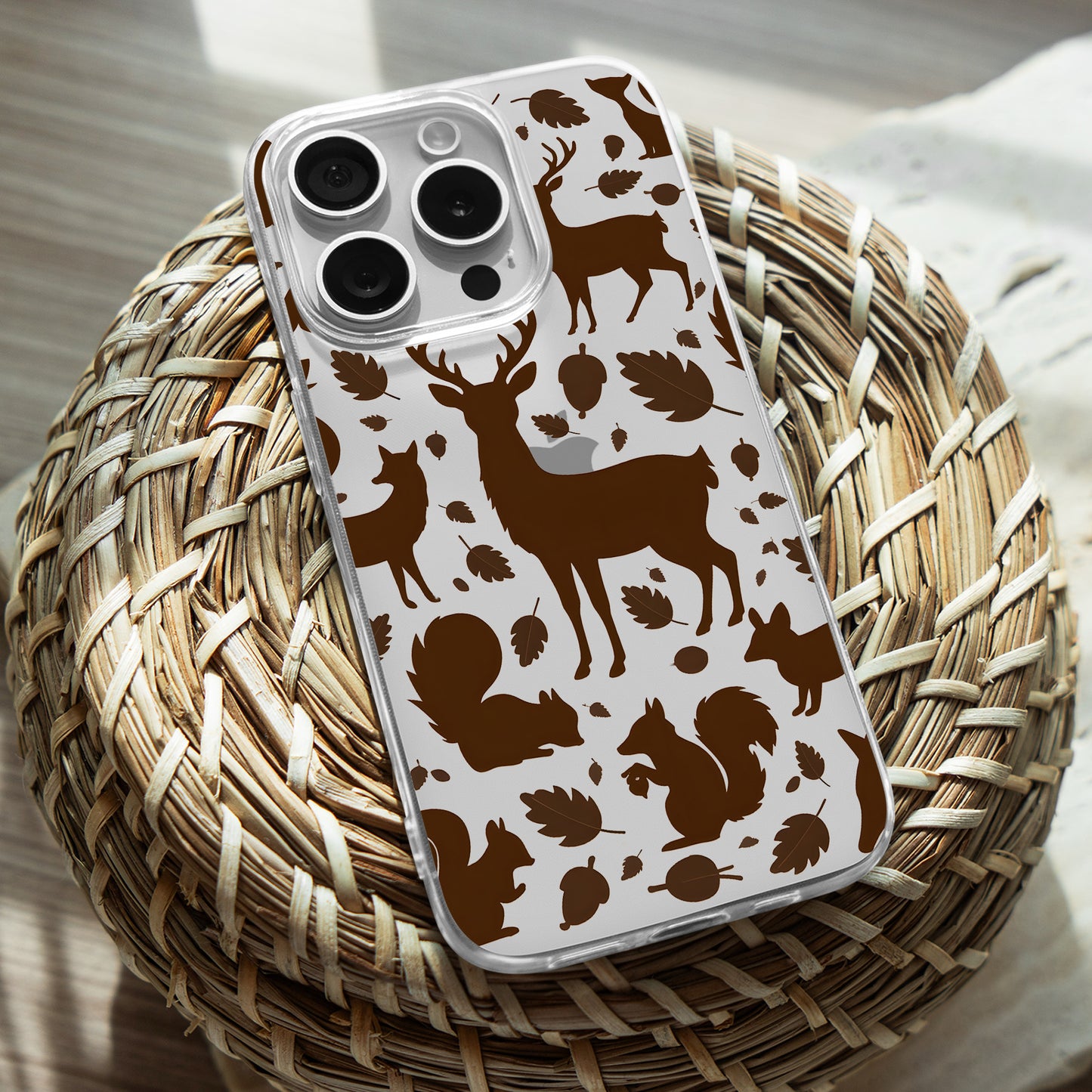 Woodland Creatures TPU Clear Case for iPhone & Samsung Phones