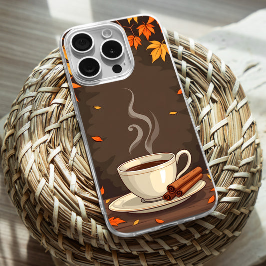 Coffee Cup TPU Clear Case for iPhone & Samsung Phones