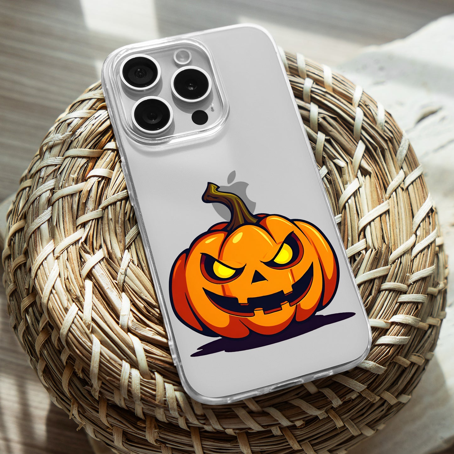 Jack O Lantern TPU Clear Case for iPhone & Samsung Phones