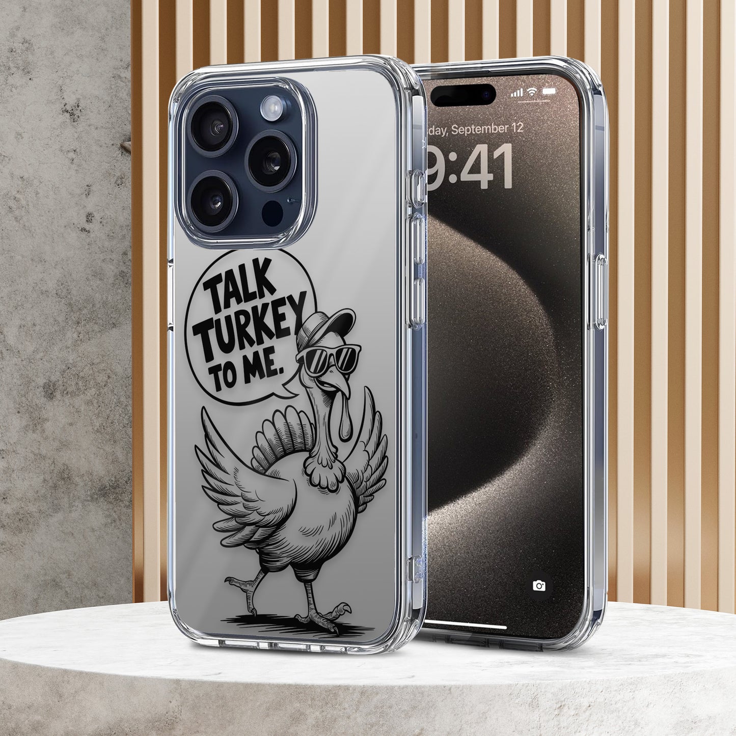 Talk Turkey To Me TPU Clear Case for iPhone & Samsung Phones