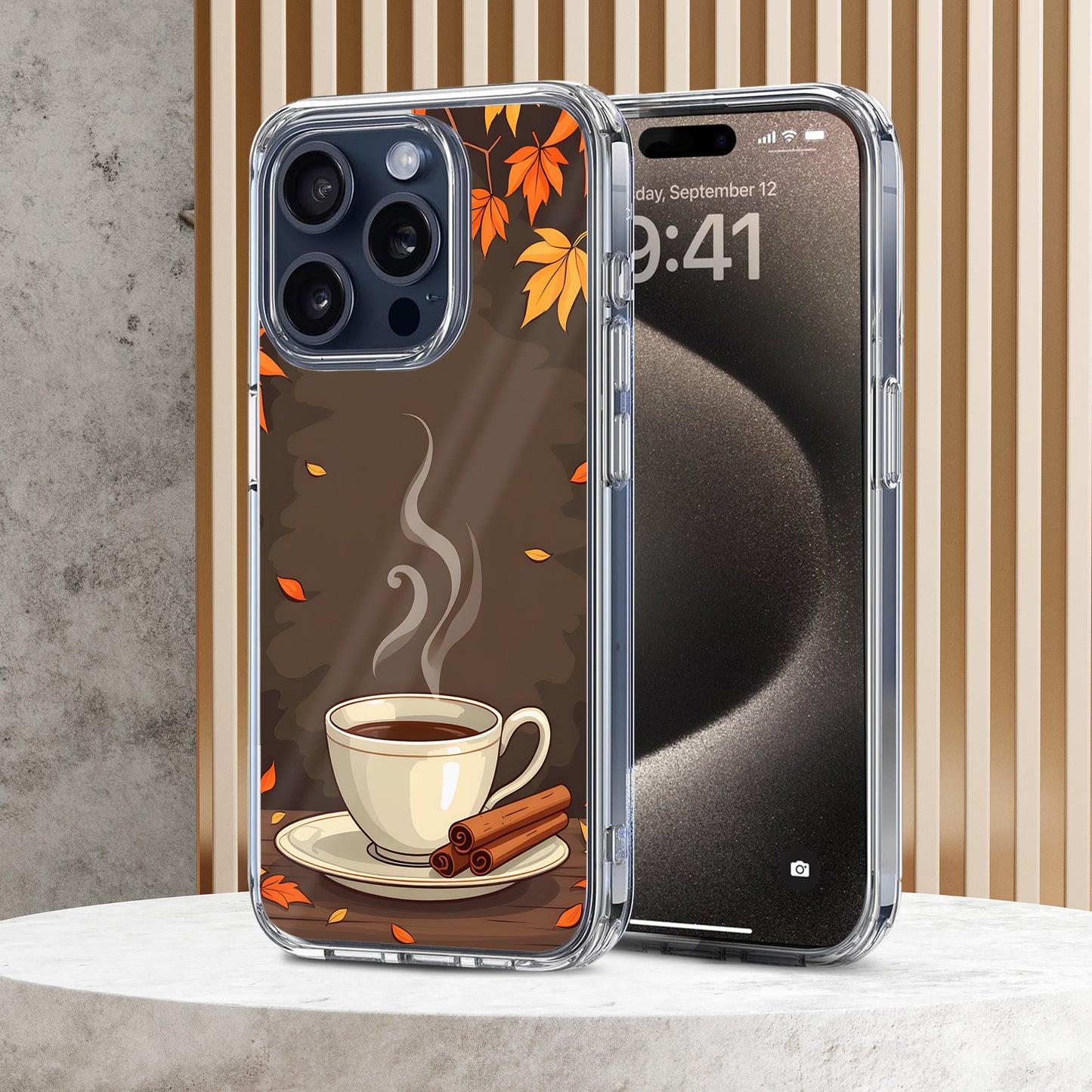 Coffee Cup TPU Clear Case for iPhone & Samsung Phones