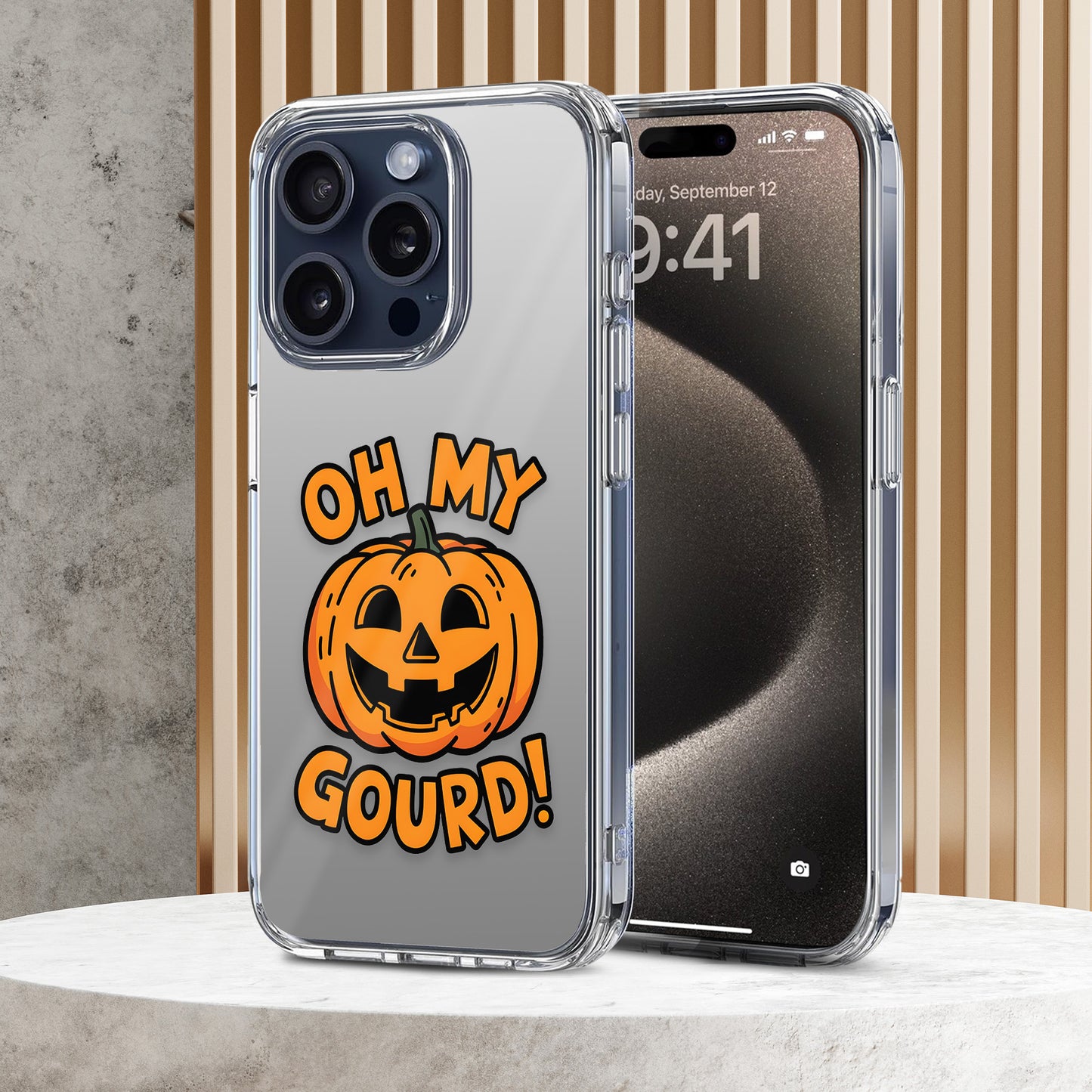 Oh My Gourd TPU Clear Case for iPhone & Samsung Phones