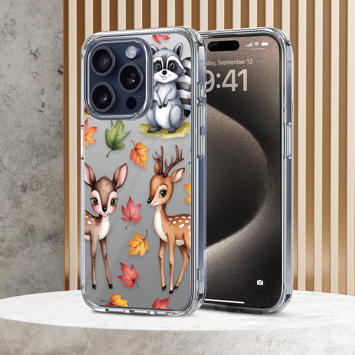 Whimsical Dears TPU Clear Case for iPhone & Samsung Phones