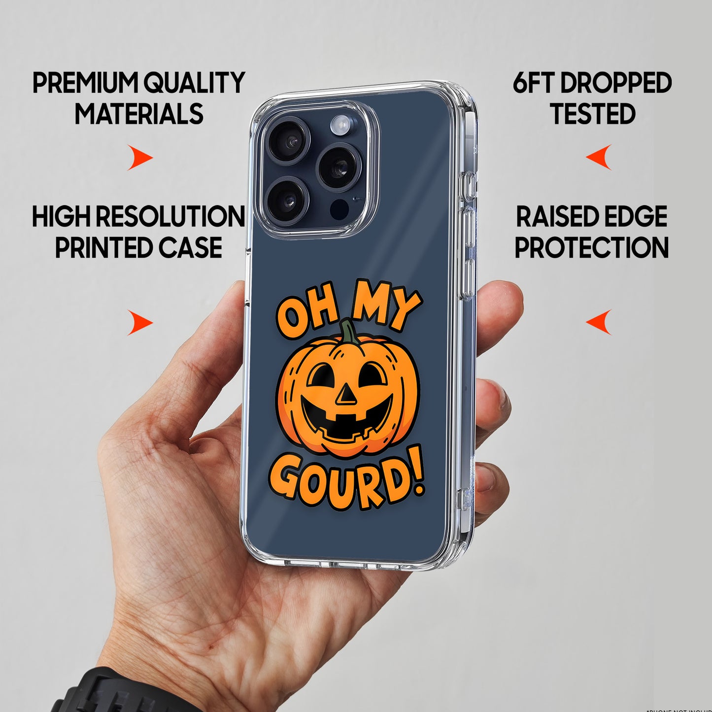 Oh My Gourd TPU Clear Case for iPhone & Samsung Phones