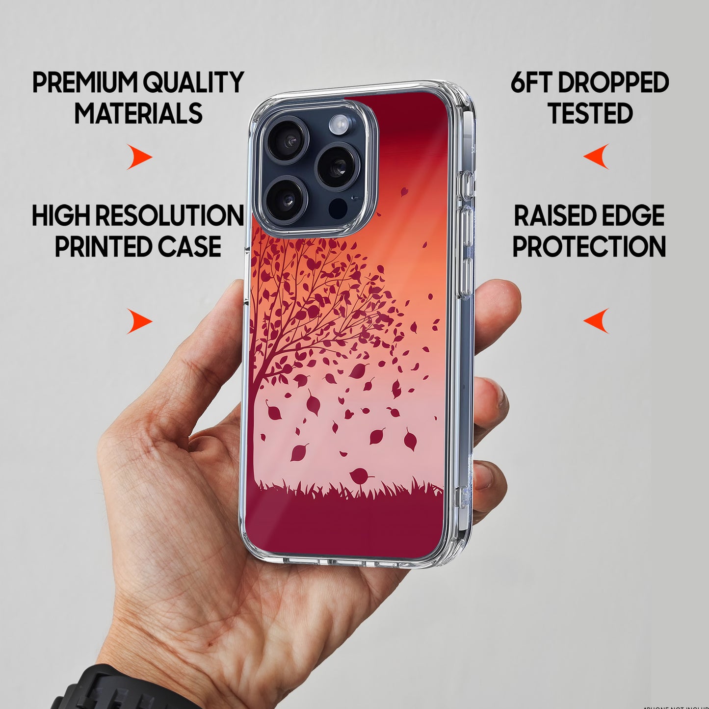 Silhouette Tree TPU Clear Case for iPhone & Samsung Phones