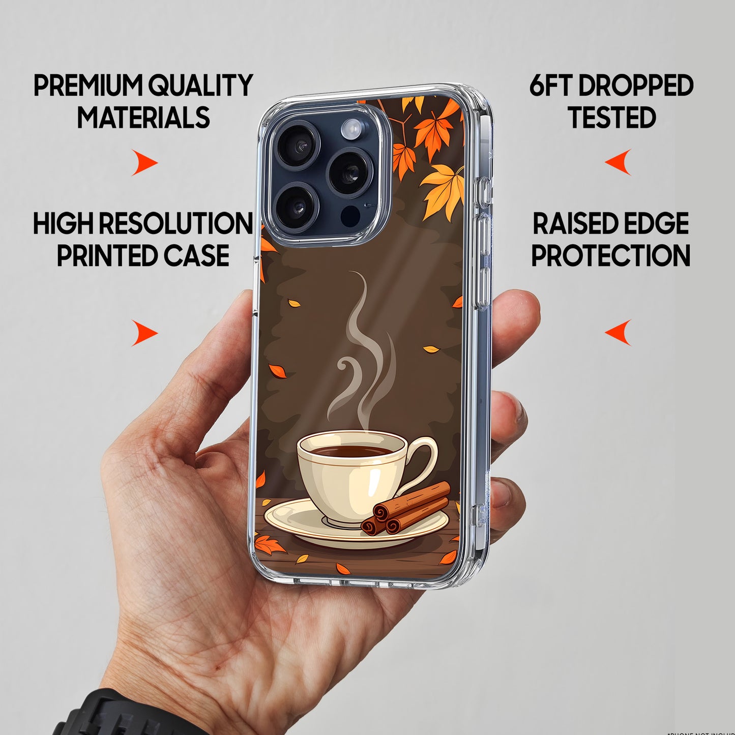 Coffee Cup TPU Clear Case for iPhone & Samsung Phones