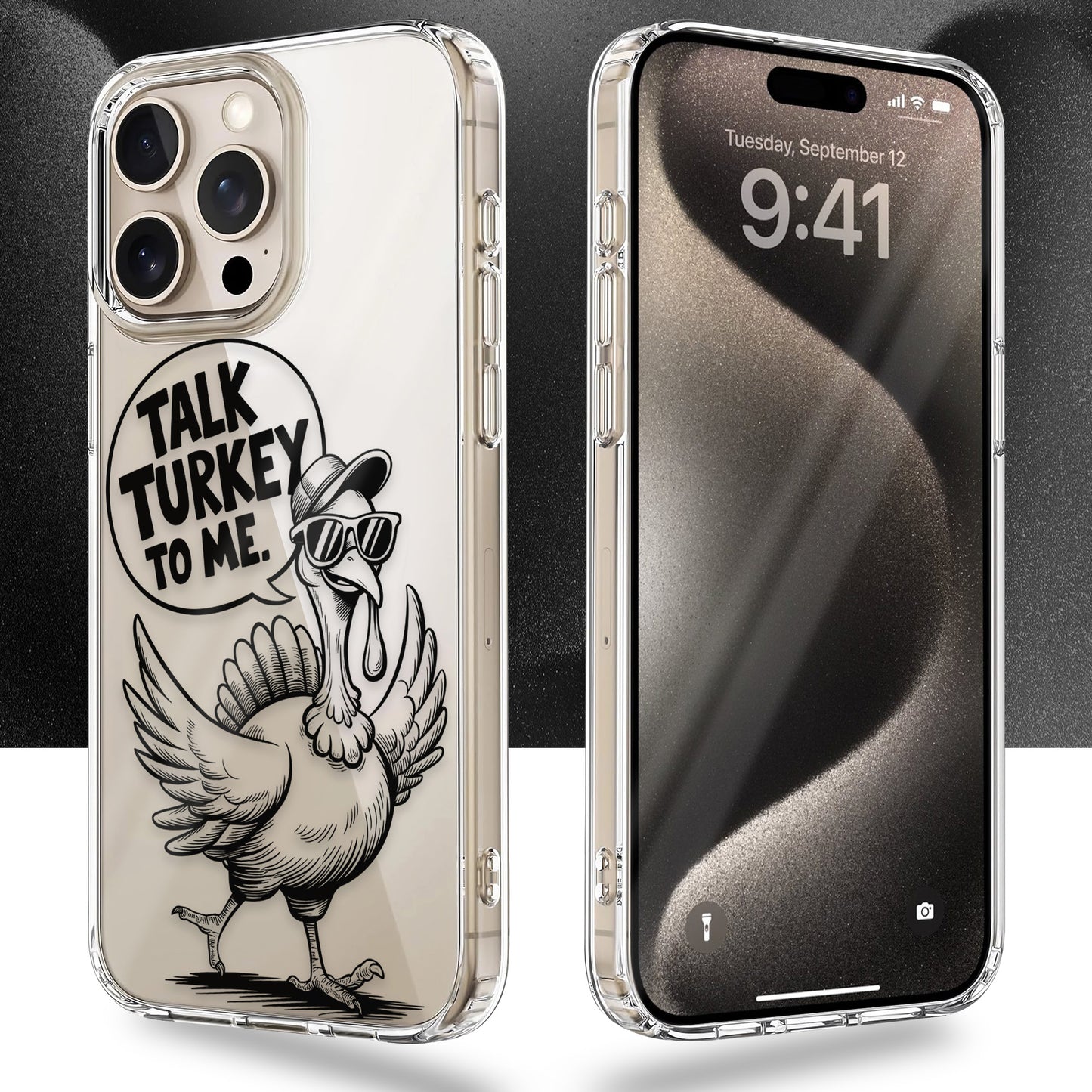 Talk Turkey To Me TPU Clear Case for iPhone & Samsung Phones