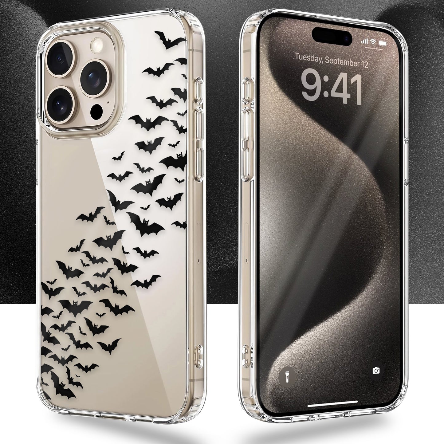 Swam of Bats TPU Clear Case for iPhone & Samsung Phones