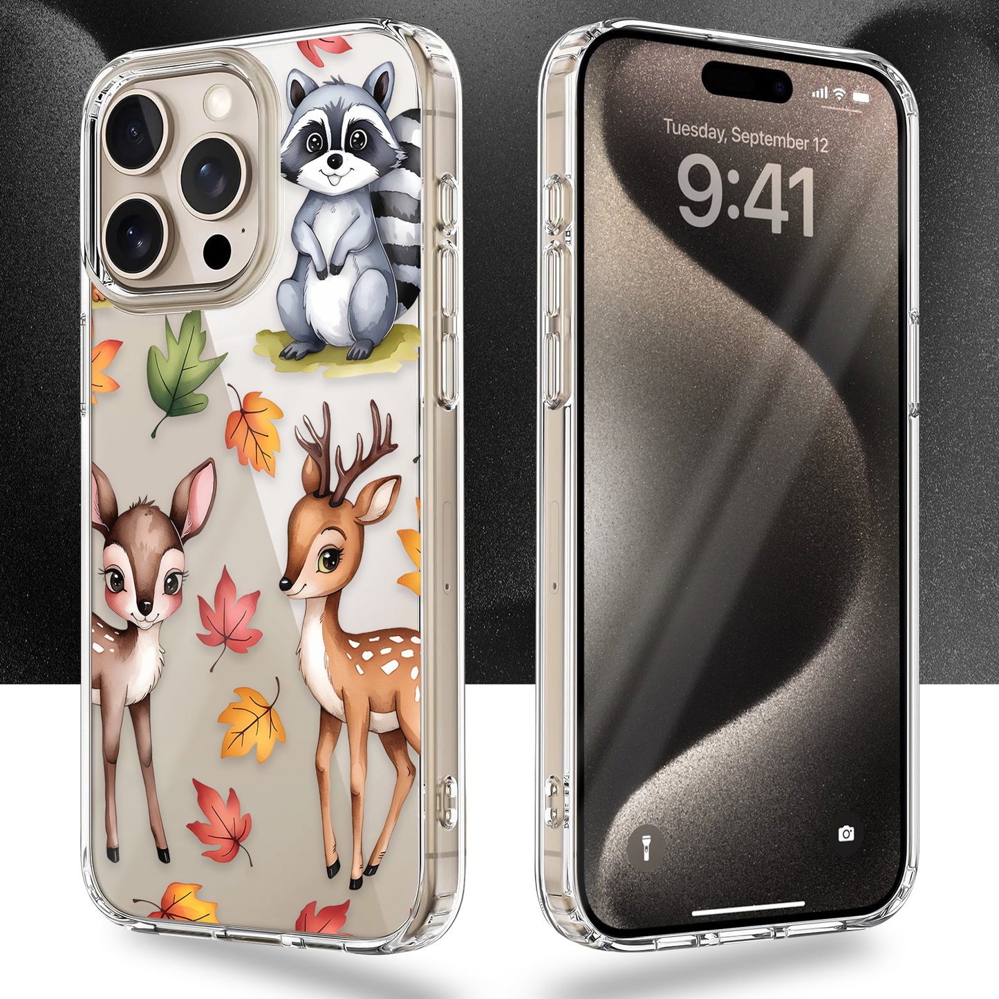 Whimsical Dears TPU Clear Case for iPhone & Samsung Phones