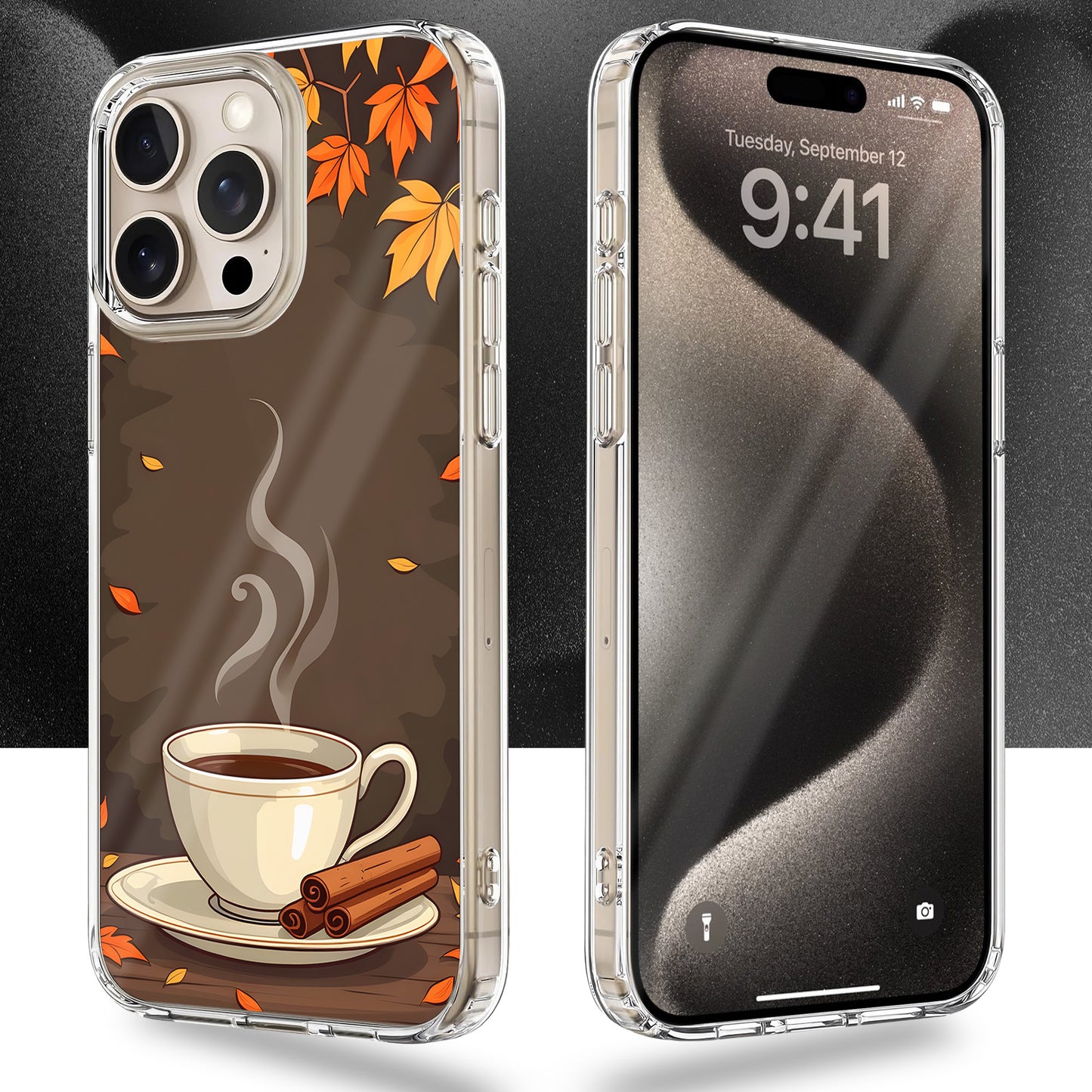 Coffee Cup TPU Clear Case for iPhone & Samsung Phones