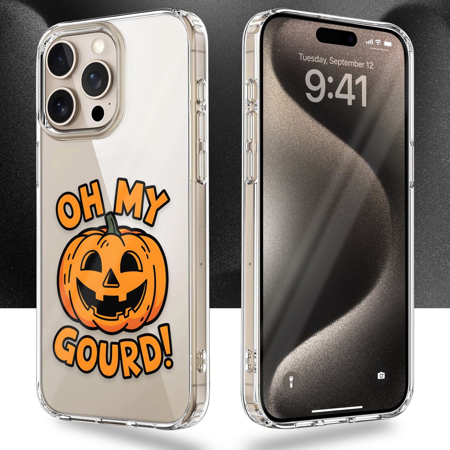 Oh My Gourd TPU Clear Case for iPhone & Samsung Phones