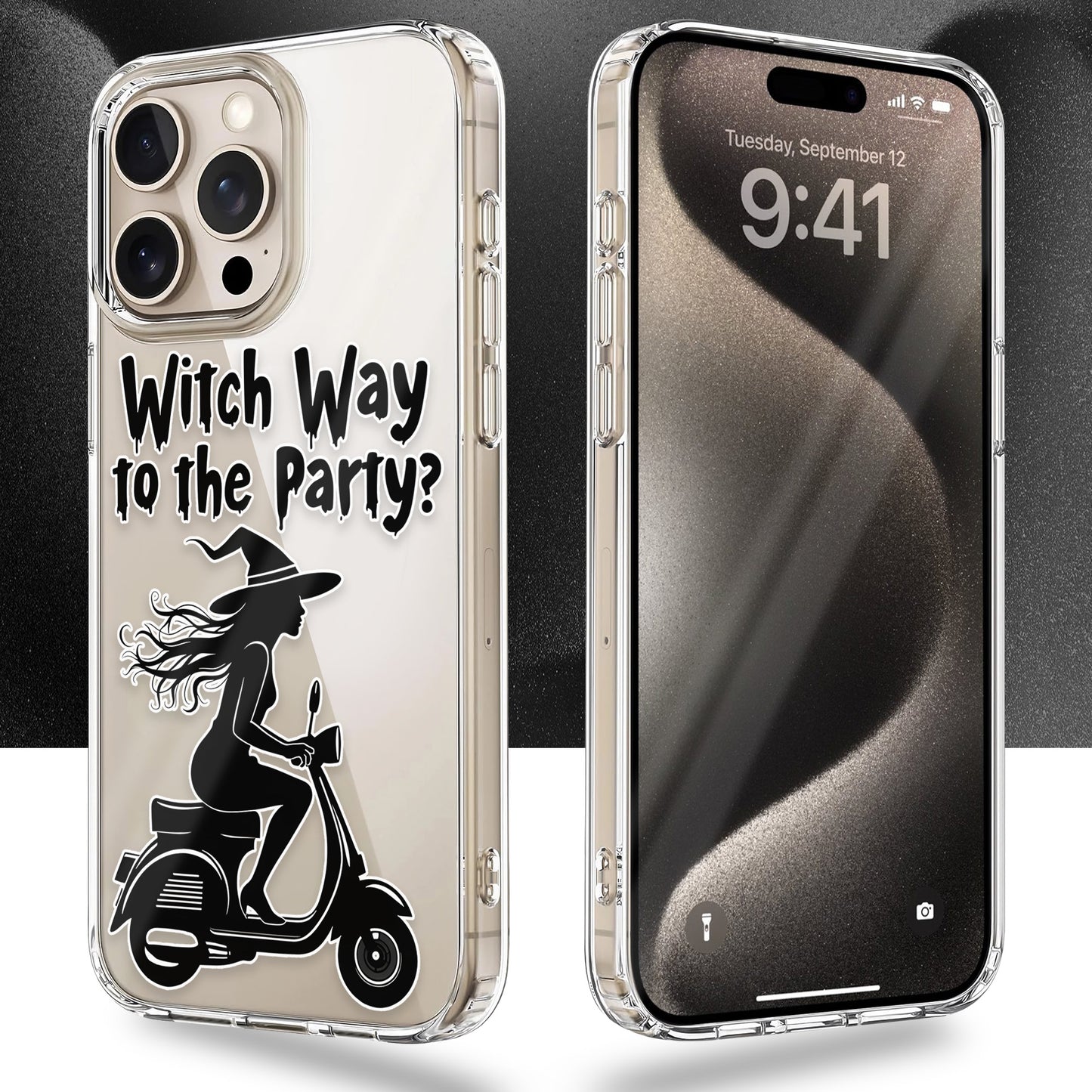 Which Way to the Party TPU Clear Case for iPhone & Samsung Phones