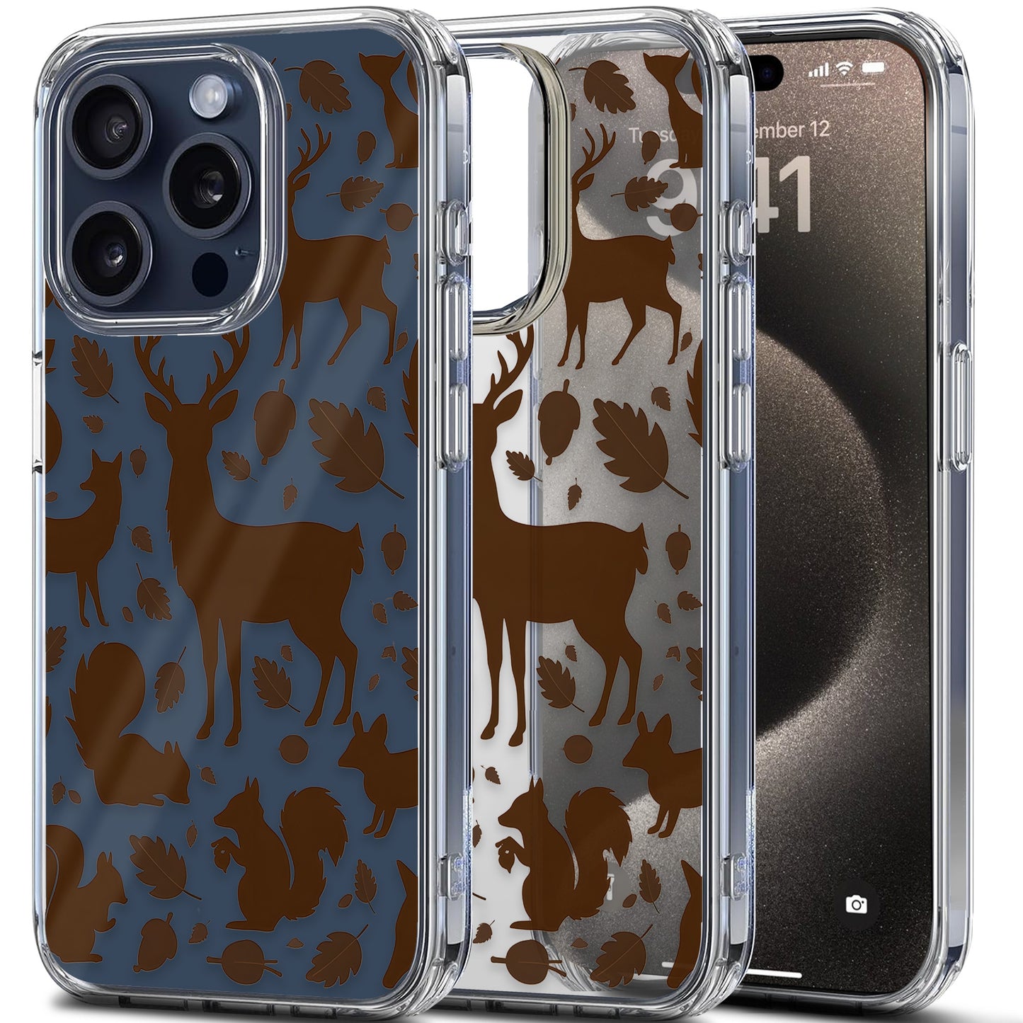 Woodland Creatures TPU Clear Case for iPhone & Samsung Phones