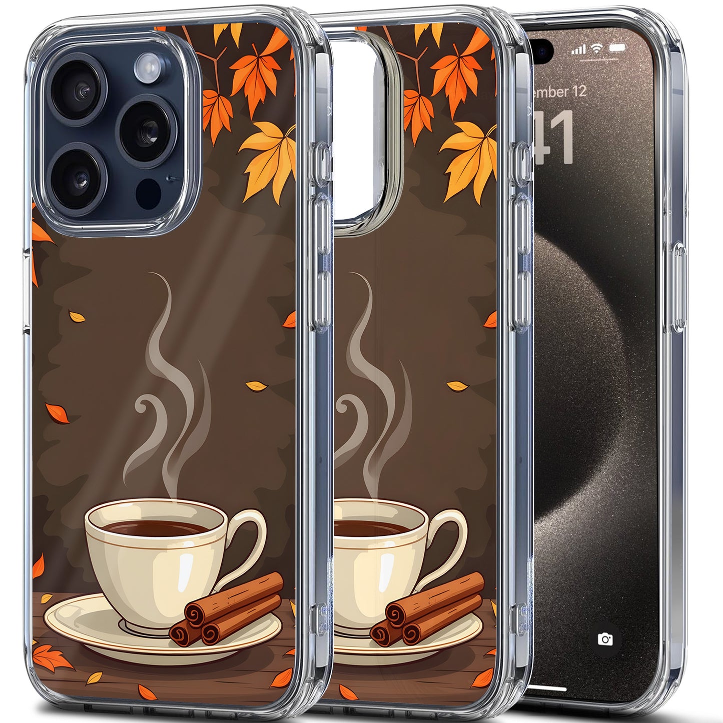 Coffee Cup TPU Clear Case for iPhone & Samsung Phones