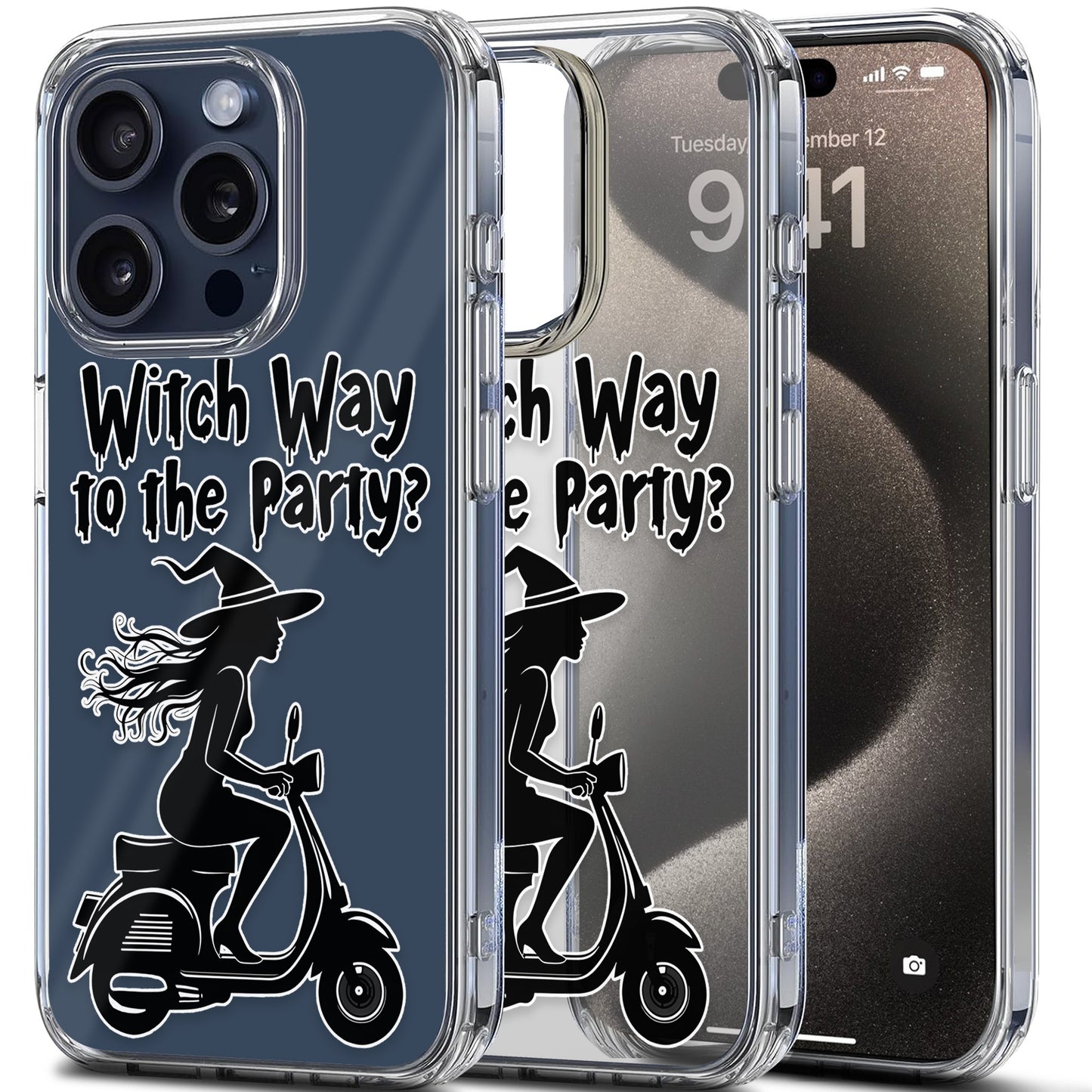 Which Way to the Party TPU Clear Case for iPhone & Samsung Phones