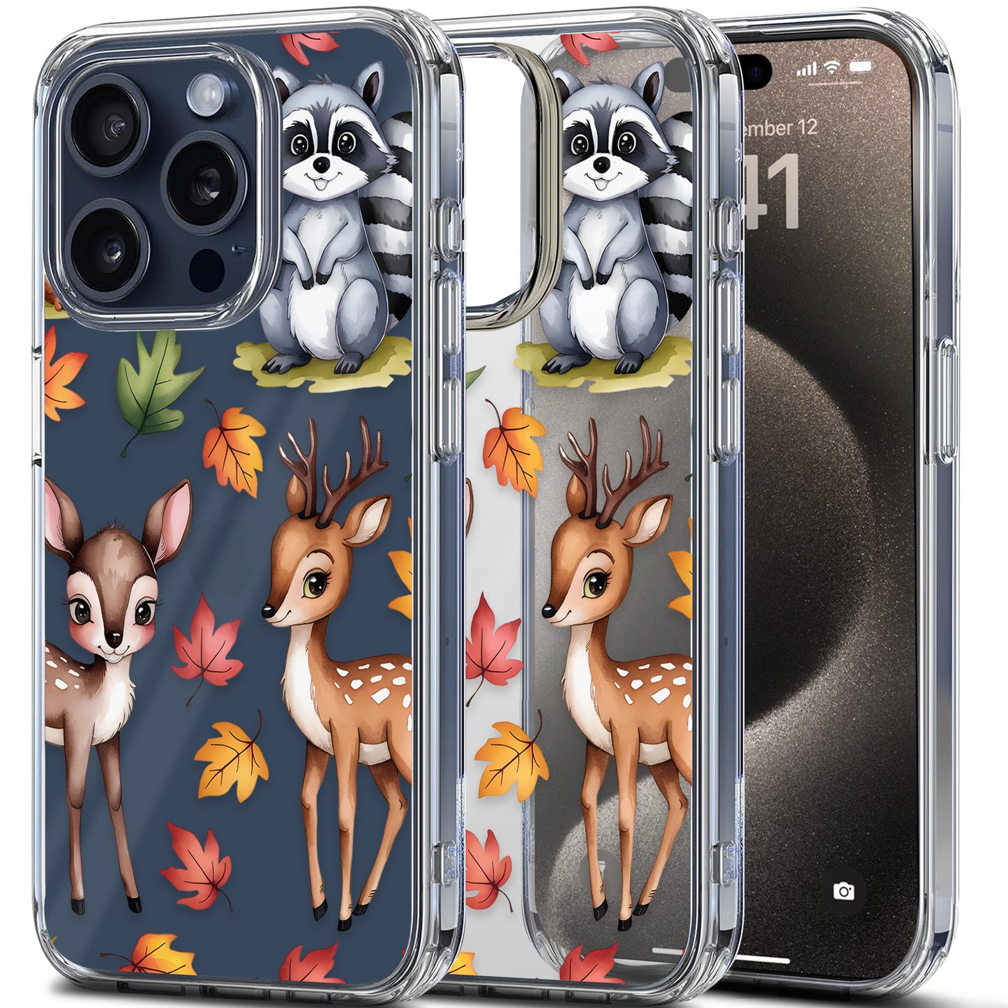 Whimsical Dears TPU Clear Case for iPhone & Samsung Phones