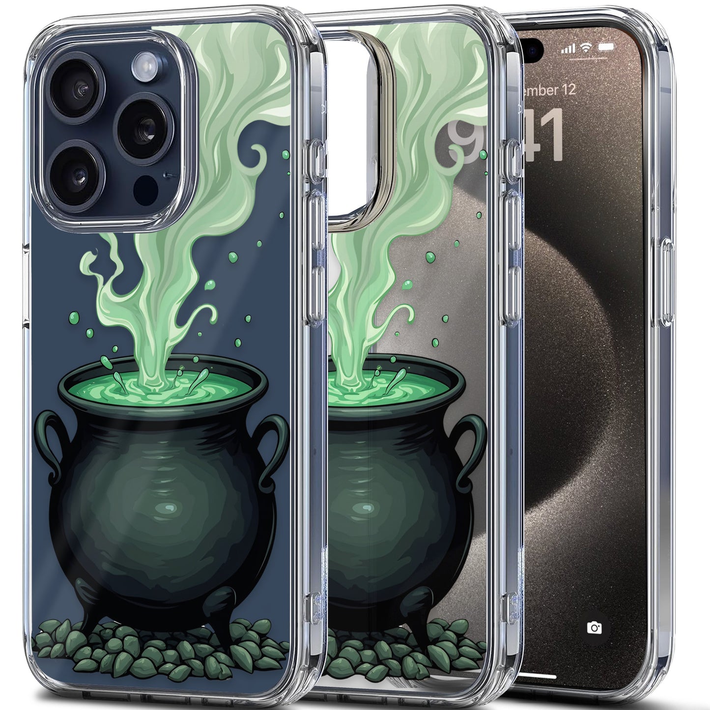 Bubbling Cauldron TPU Clear Case for iPhone & Samsung Phones