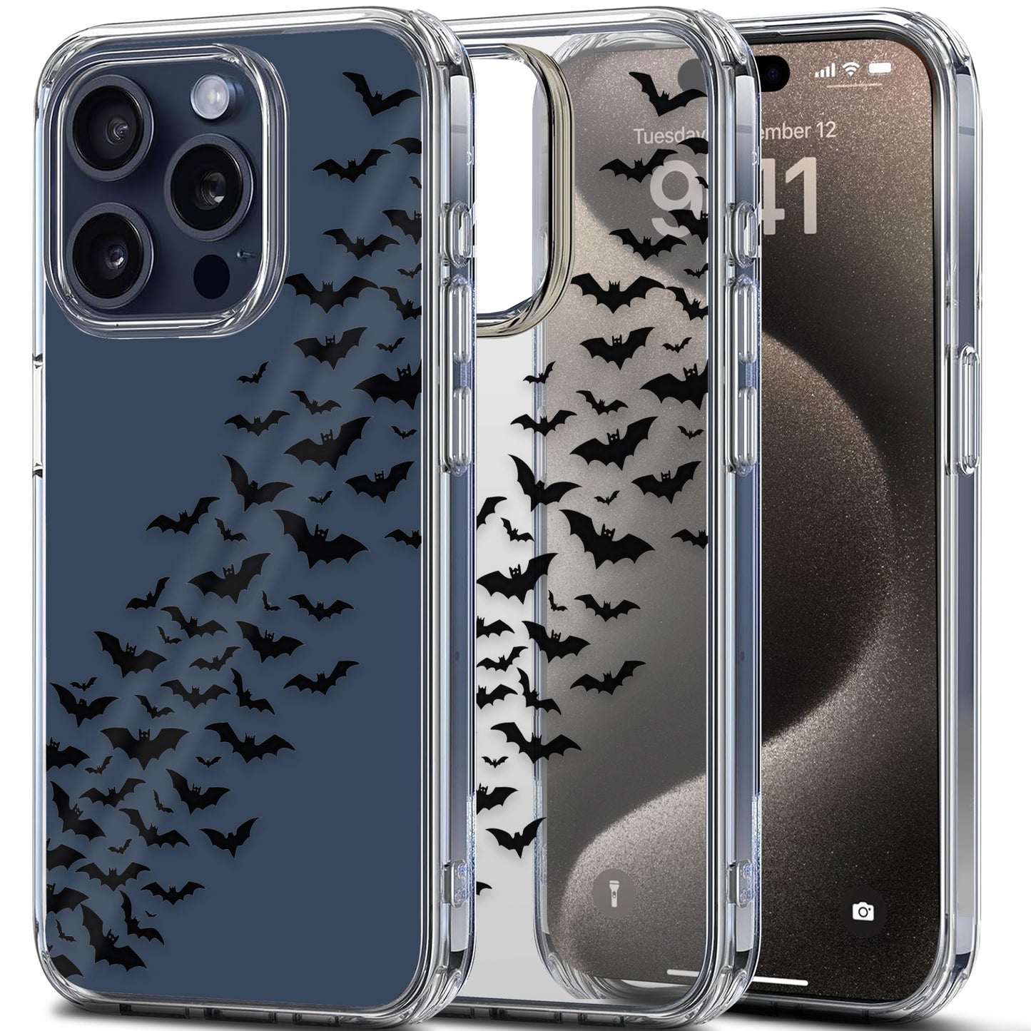 Swam of Bats TPU Clear Case for iPhone & Samsung Phones