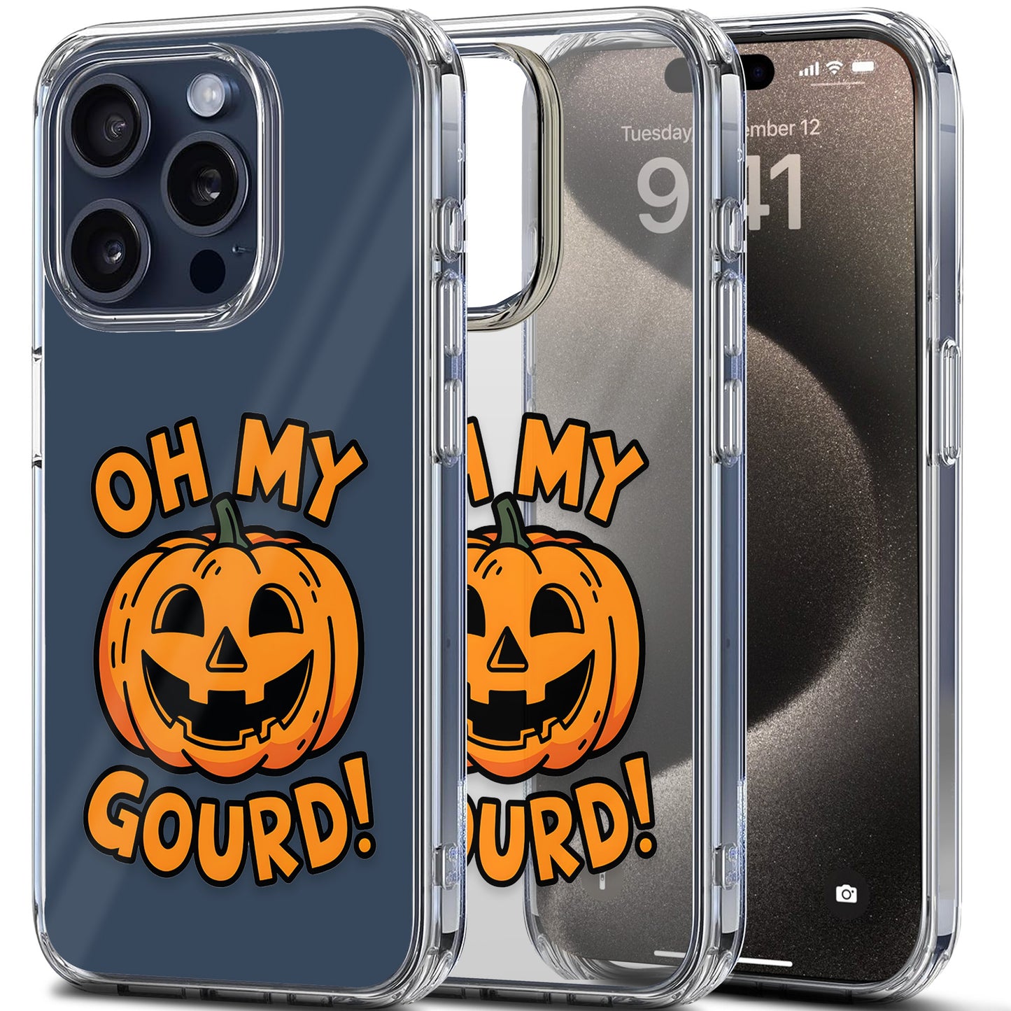 Oh My Gourd TPU Clear Case for iPhone & Samsung Phones