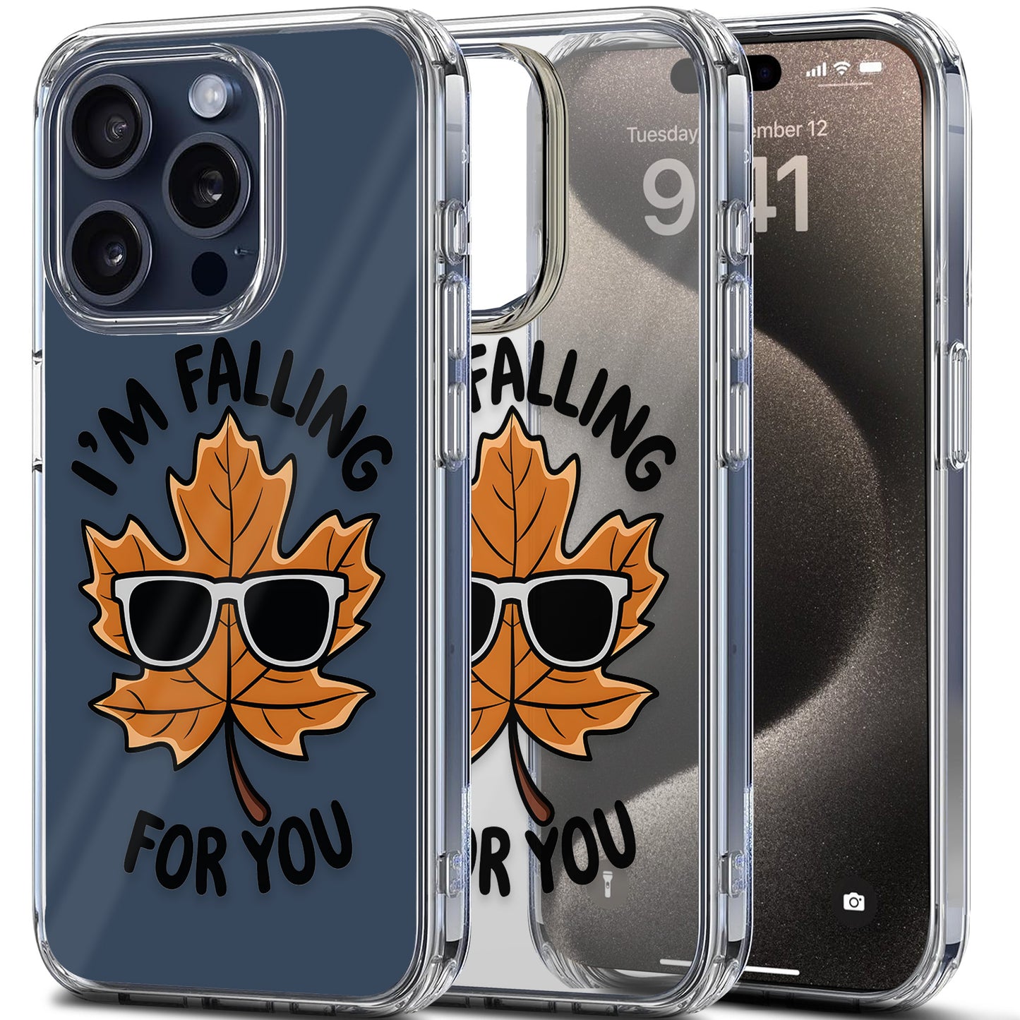 Fall Left For You TPU Clear Case for iPhone & Samsung Phones