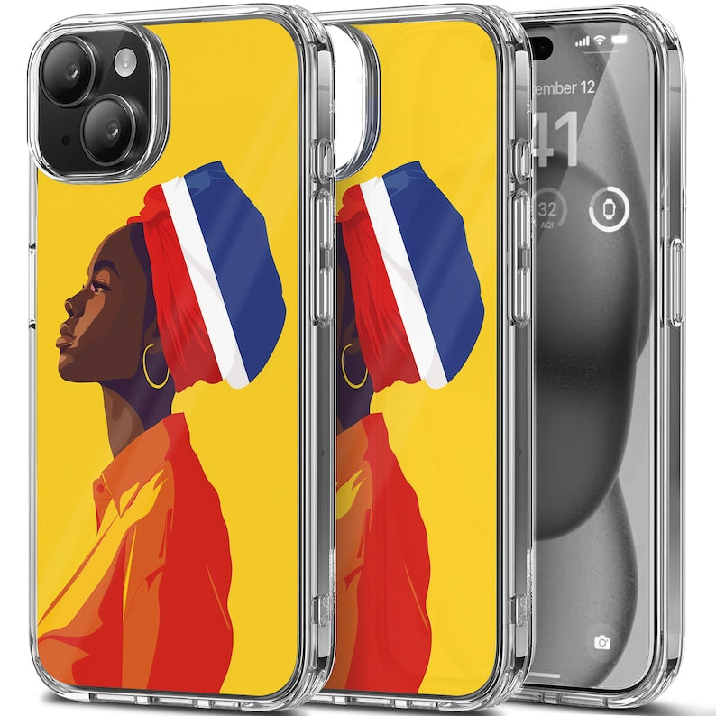 Haiti Queen TPU Clear Phone Case for iPhone & Samsung Phones