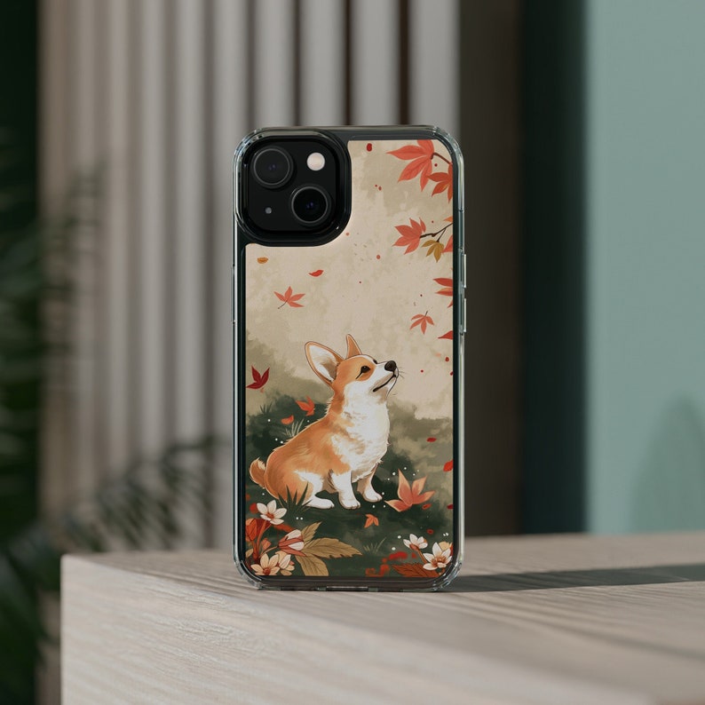 TPU Case Clear case with Cute Corgi Design for iPhone & Samsung Phones