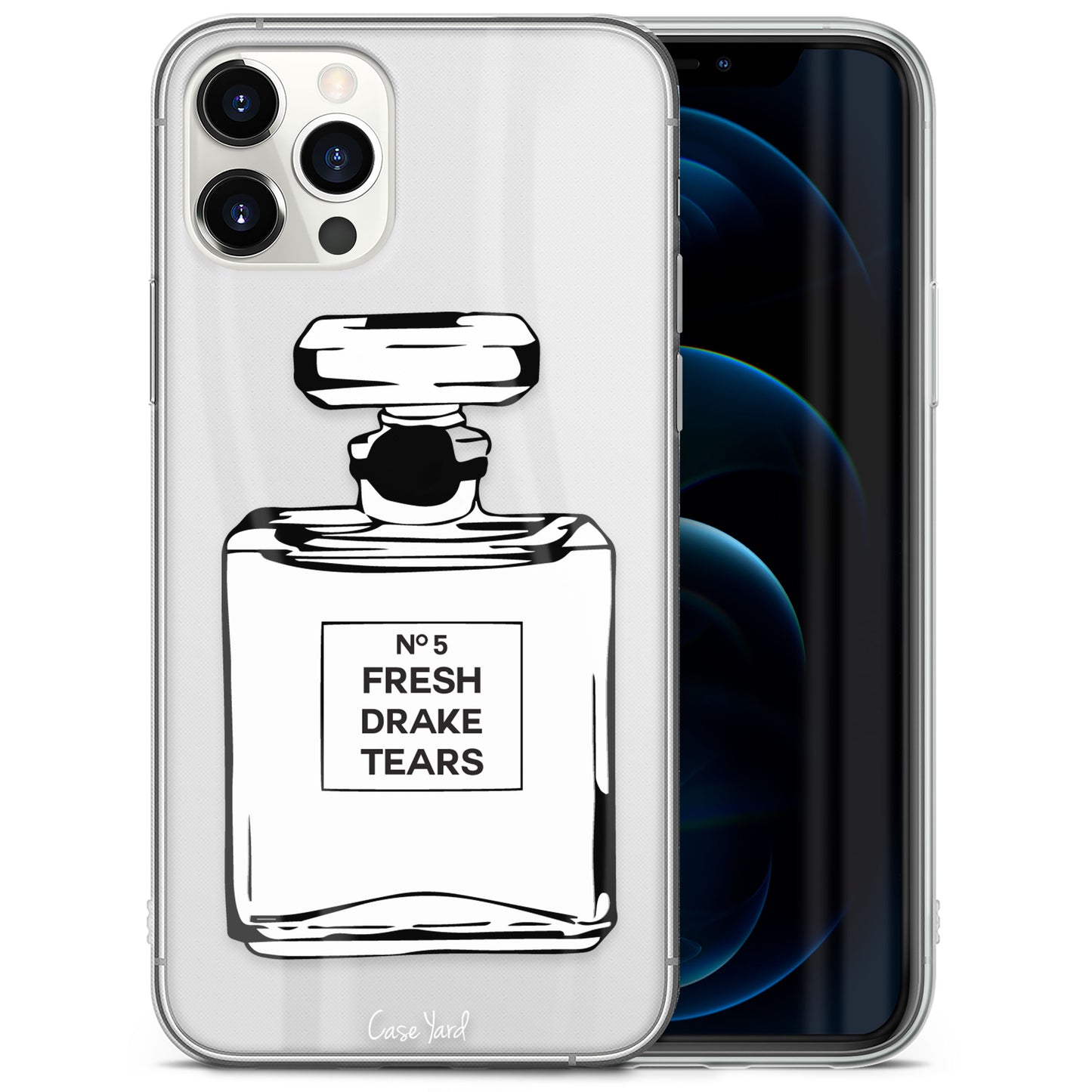 TPU Clear case with (Drake Tears) Design for iPhone & Samsung Phones