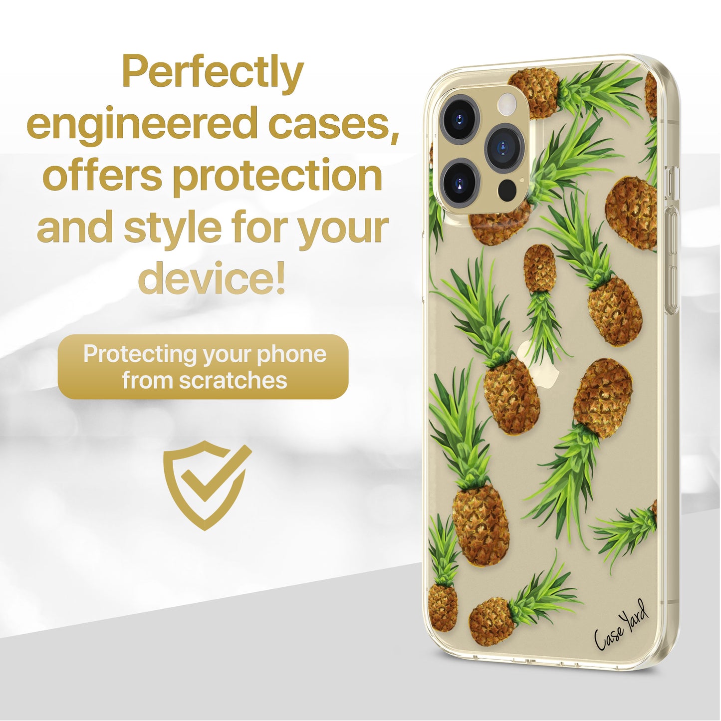 Pineapple Yard TPU Clear Phone Case for iPhone & Samsung Phones